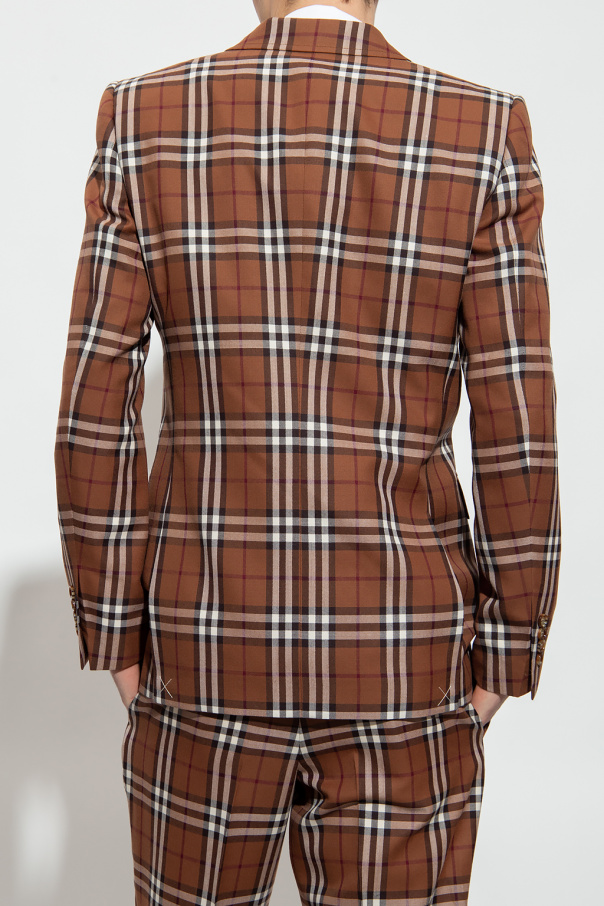 Burberry plaid suit online